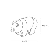 Panda Resin Outdoor Garden Lamp