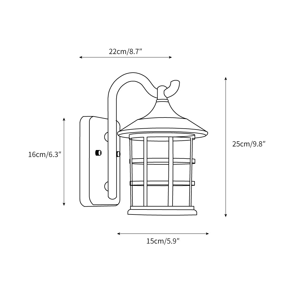 Crusade Outdoor Wall Light