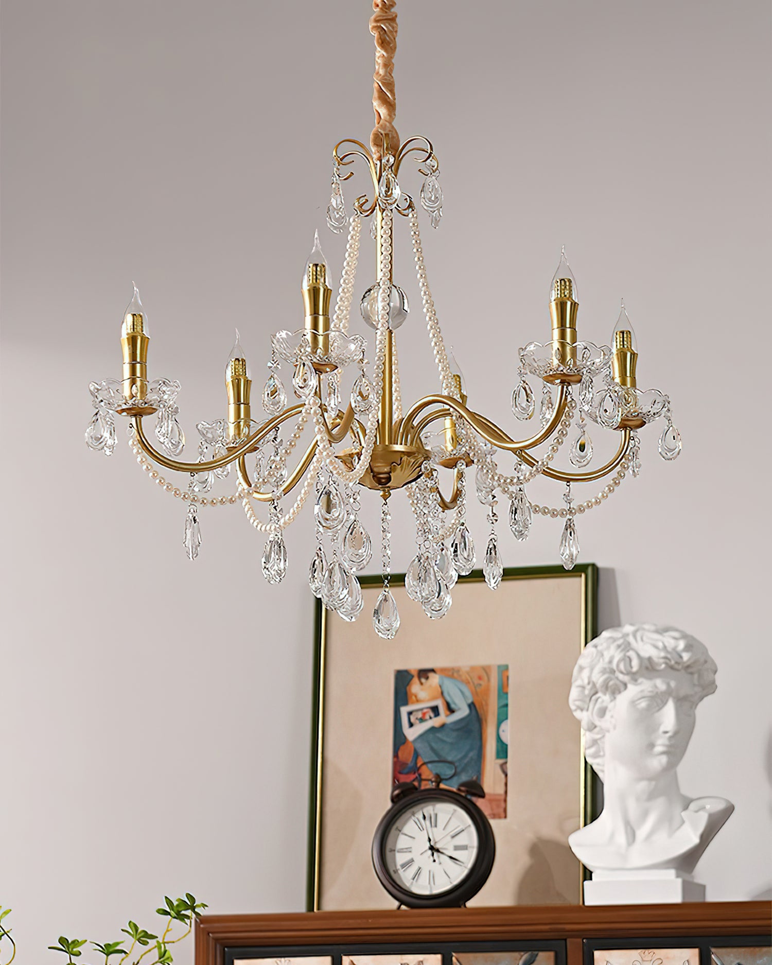 Candlestick Crystal Chandelier