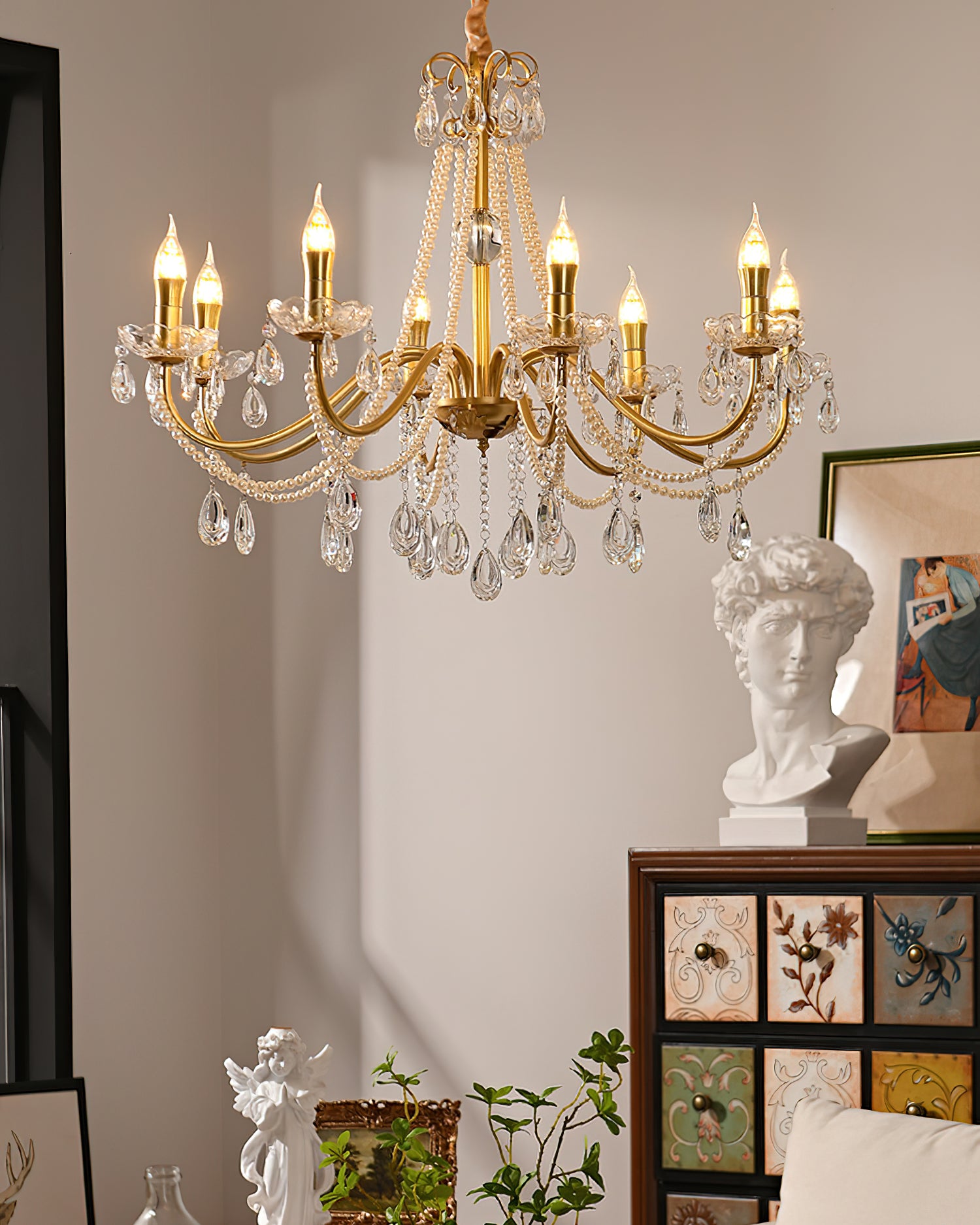 Candlestick Crystal Chandelier