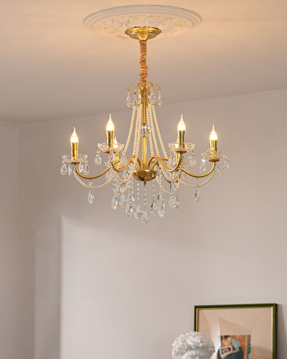 Candlestick Crystal Chandelier