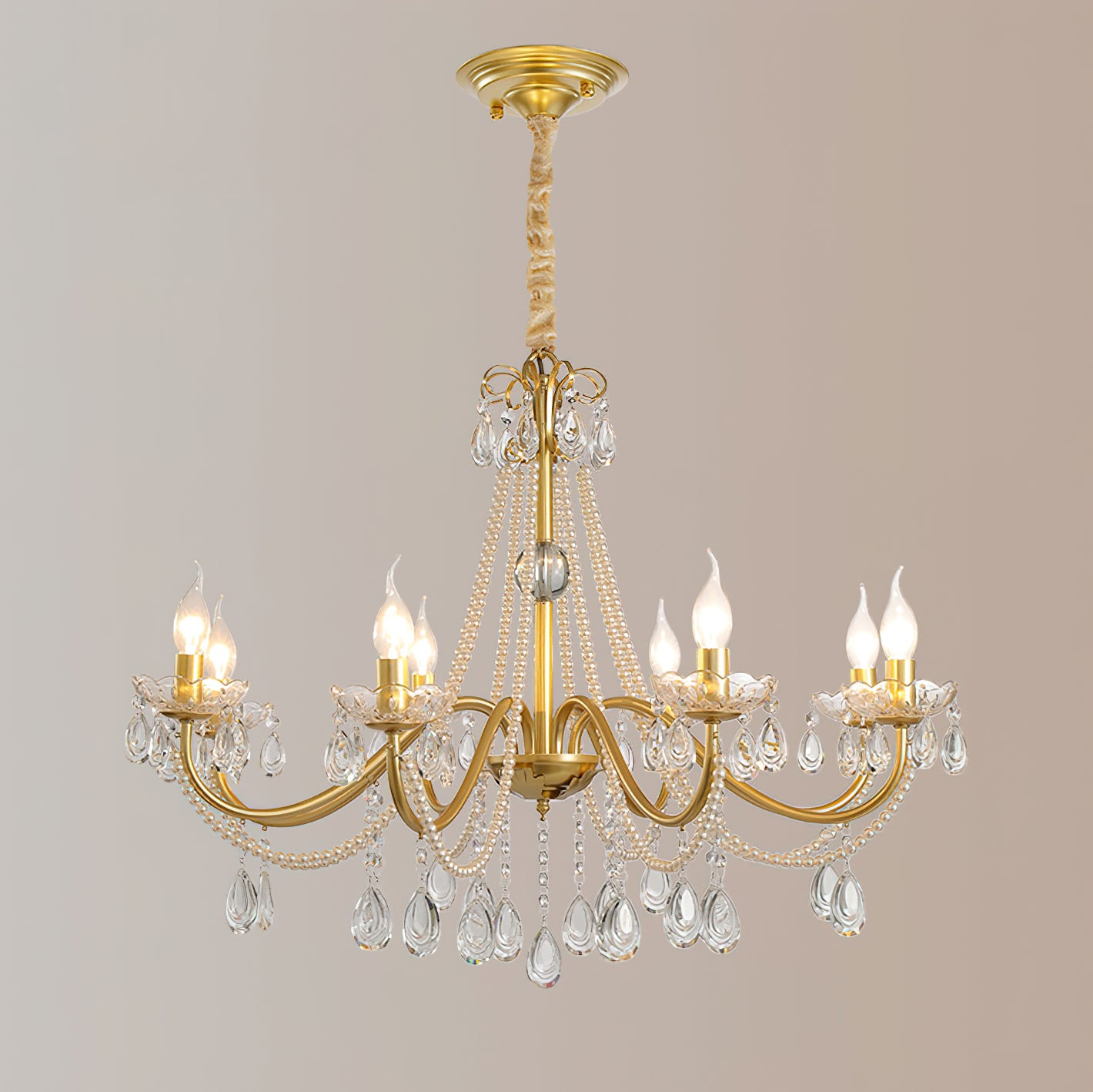 Candlestick Crystal Chandelier