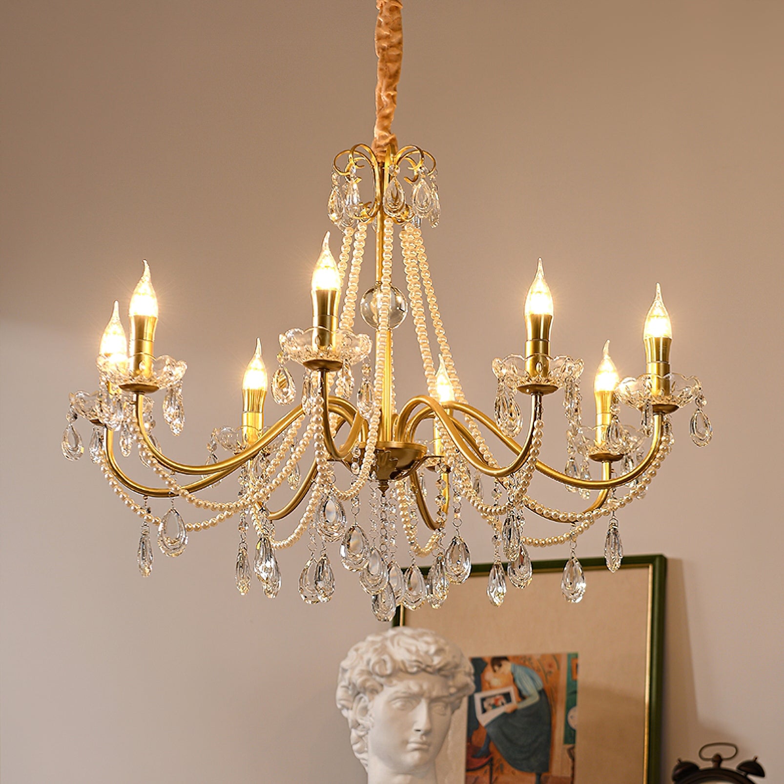 Candlestick Crystal Chandelier