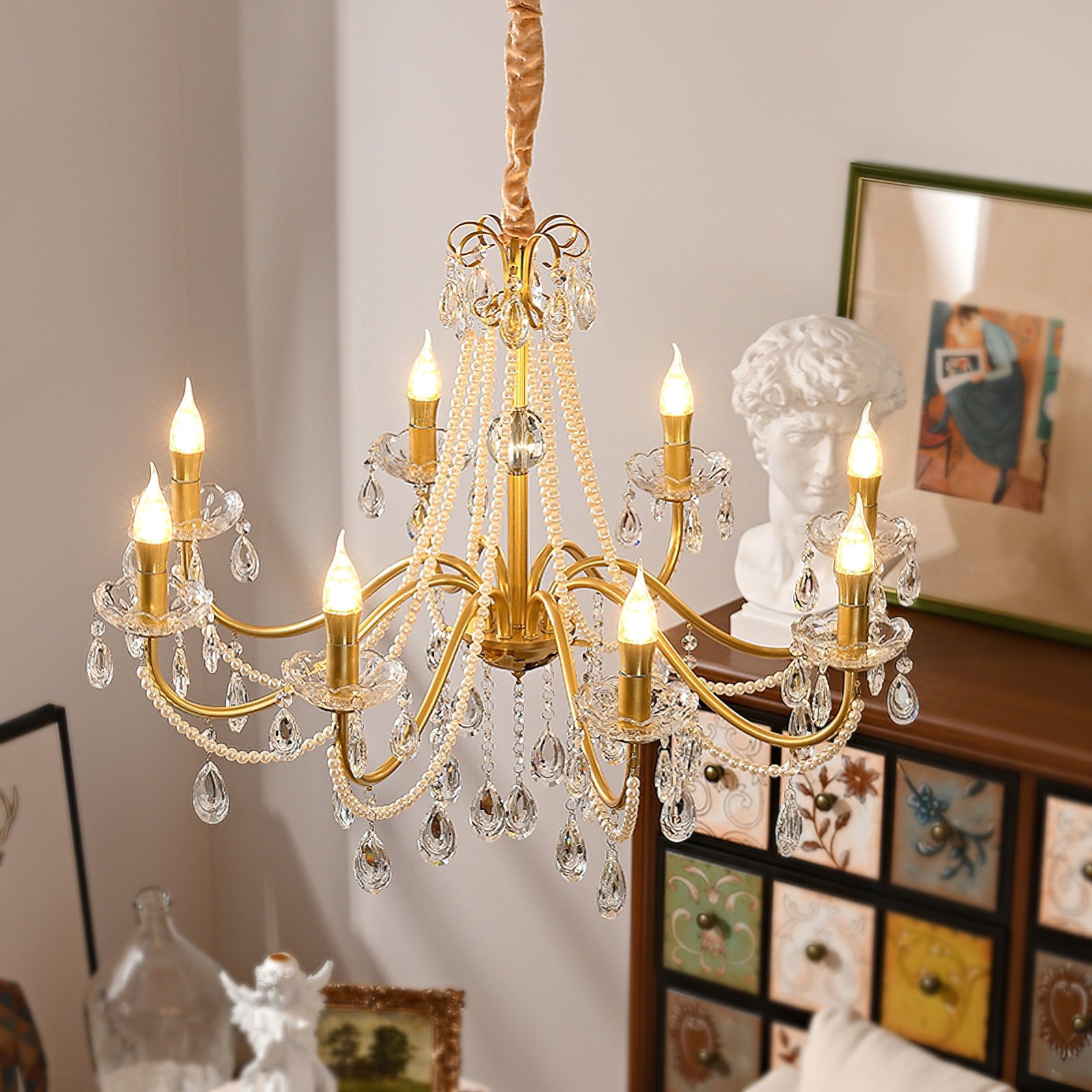 Candlestick Crystal Chandelier