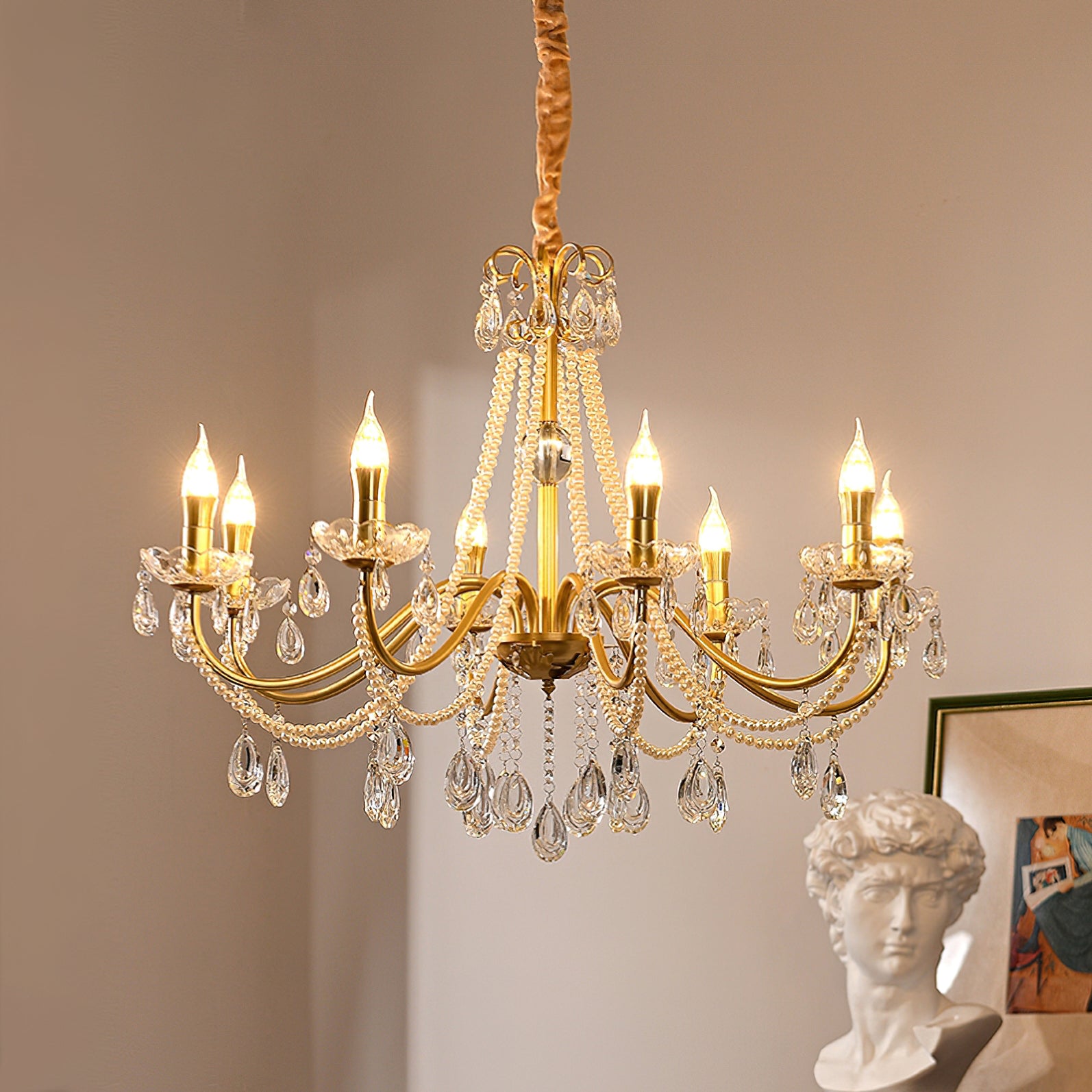 Candlestick Crystal Chandelier
