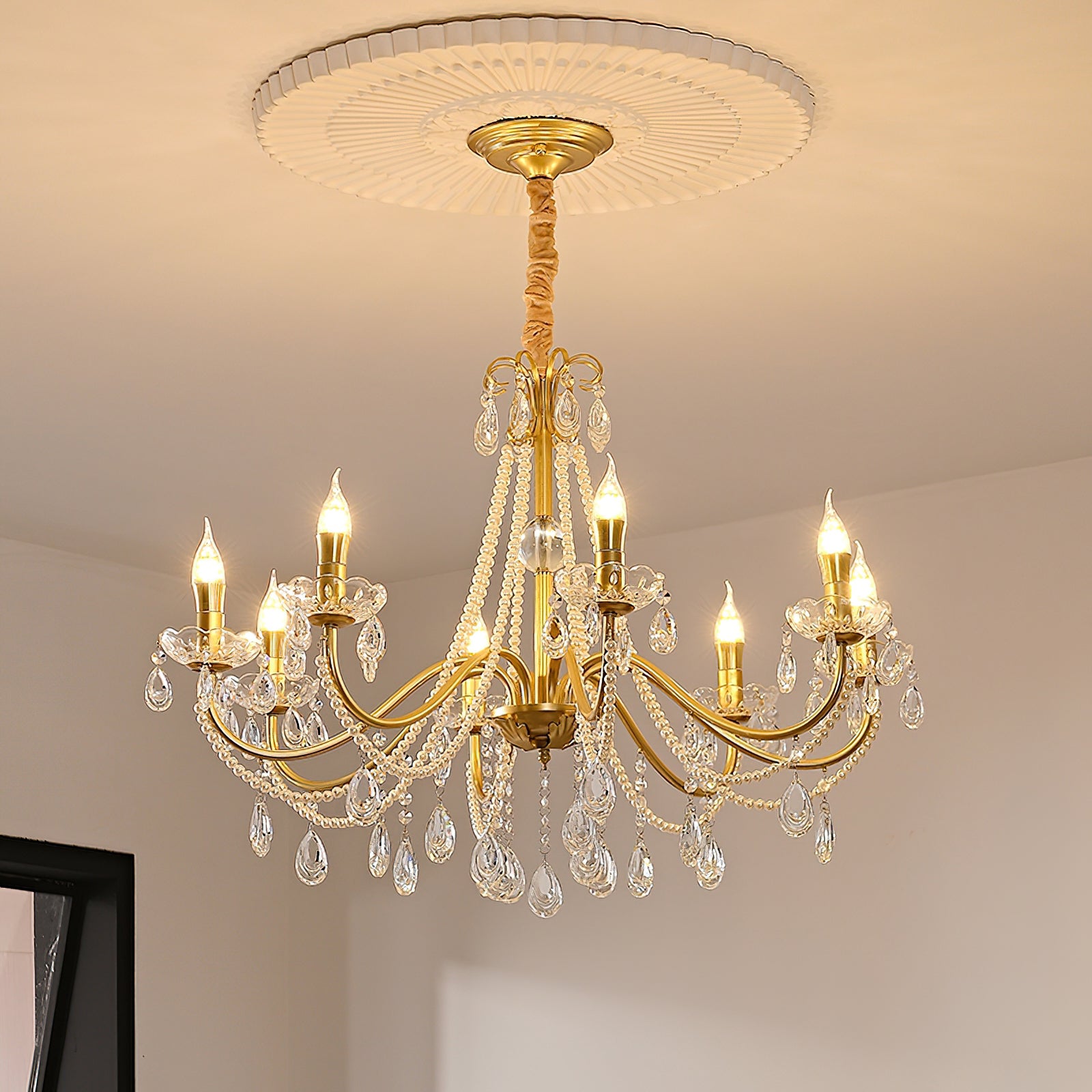 Candlestick Crystal Chandelier