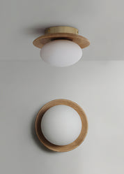 Cara Hardwood Wall Light