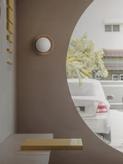 Cara Hardwood Wall Light