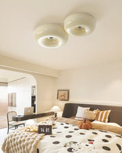 Cream Pudding Ceiling Lamp