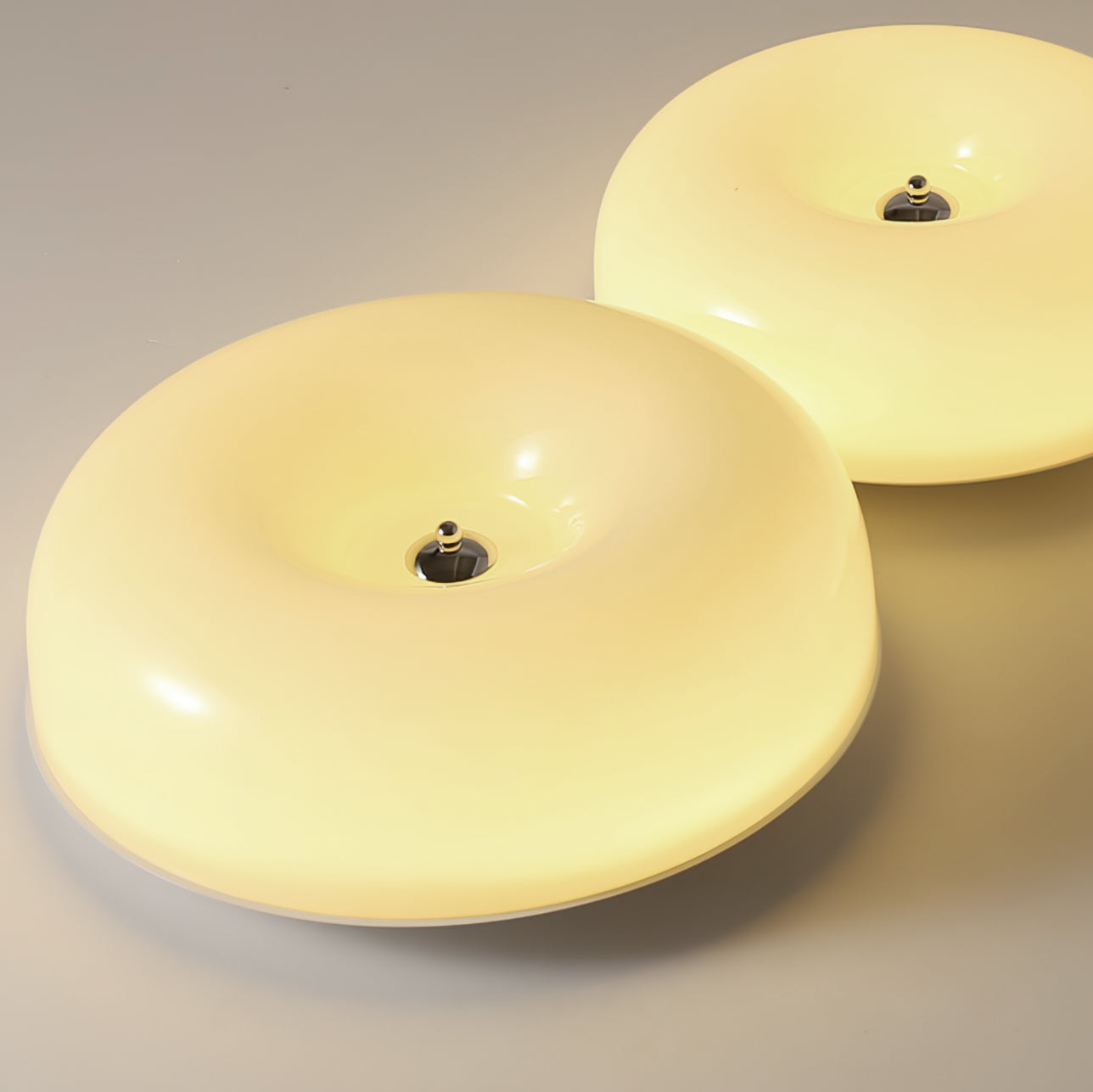 Cream Pudding Ceiling Lamp