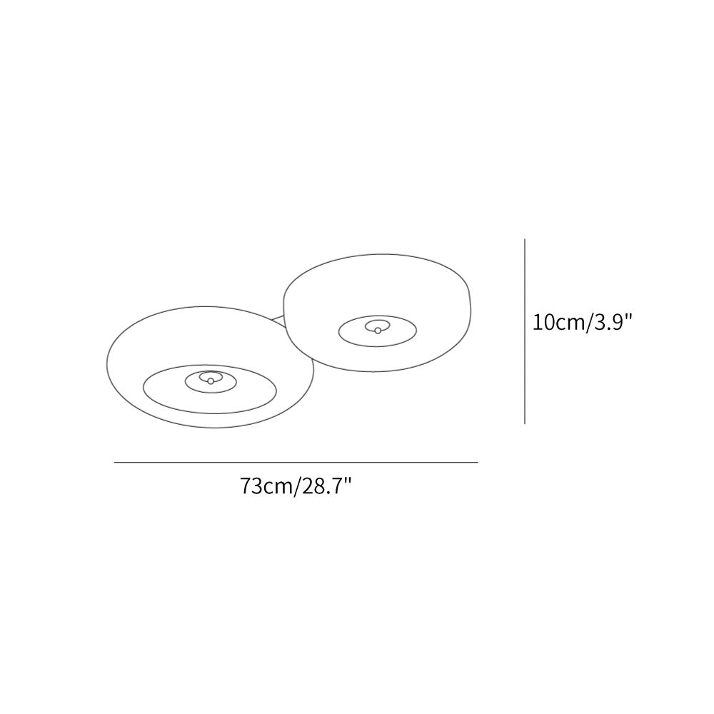 Cream Pudding Ceiling Lamp