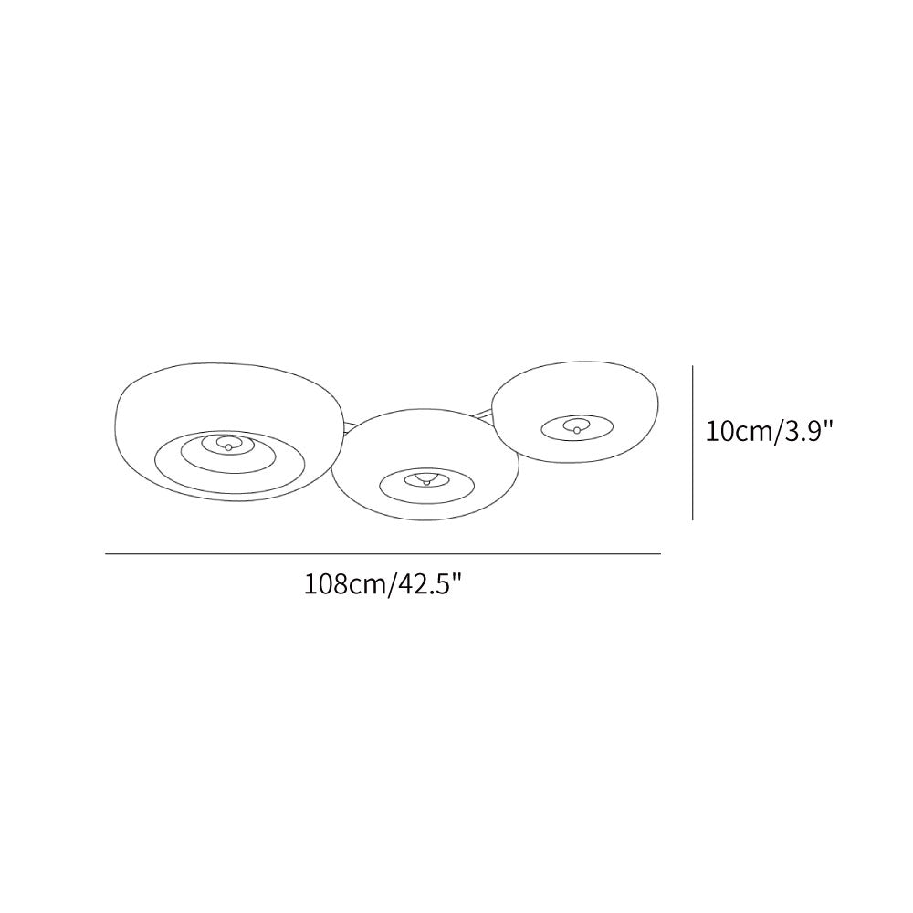 Cream Pudding Ceiling Lamp