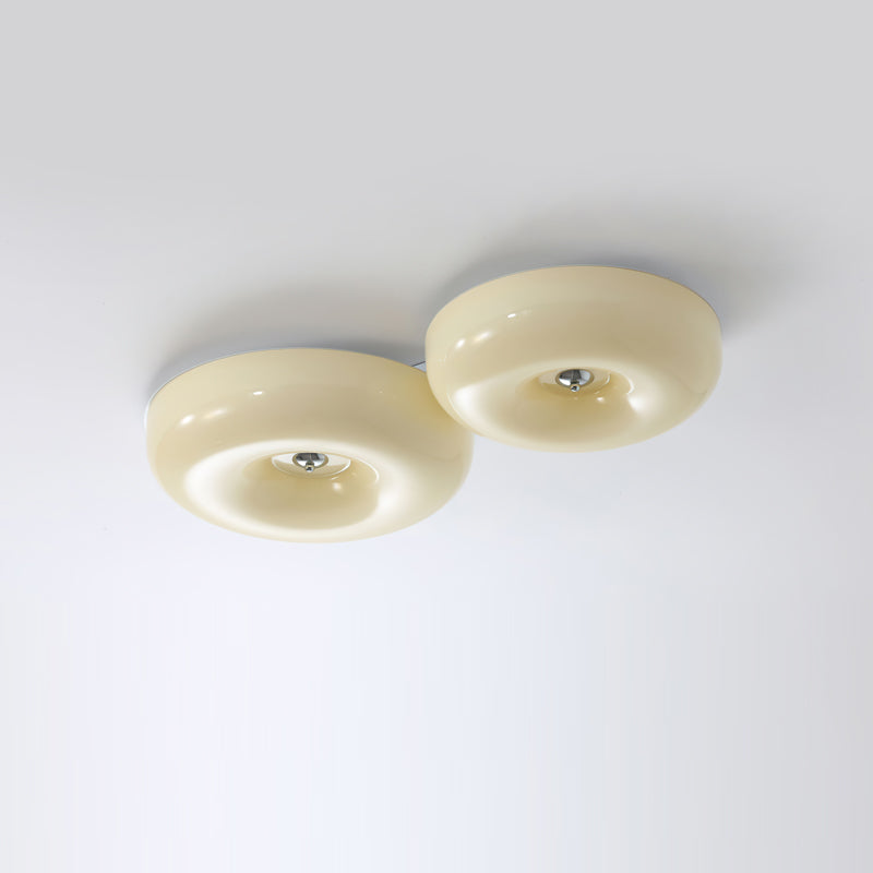 Cream Pudding Ceiling Lamp