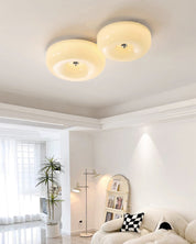 Cream Pudding Ceiling Lamp