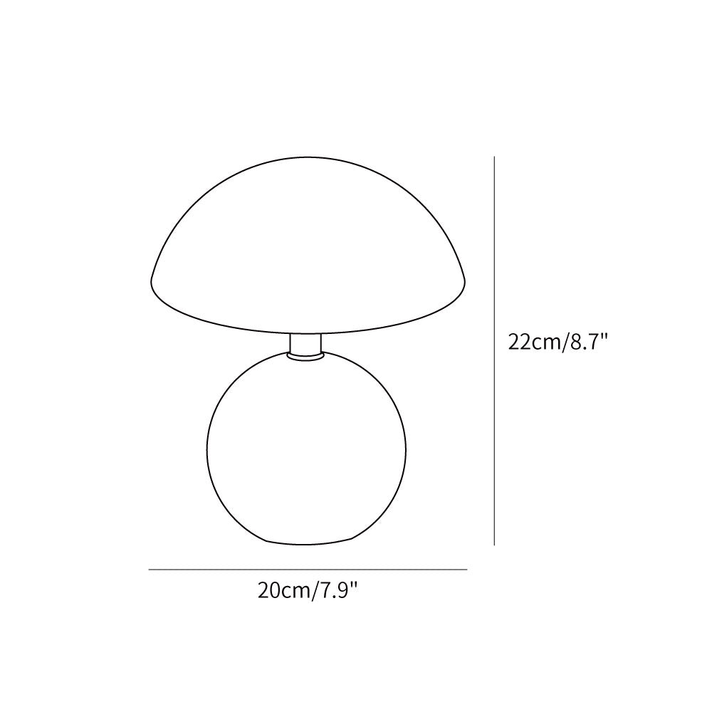 Dawnwake Mushroom Table Lamp (Built-in Battery)