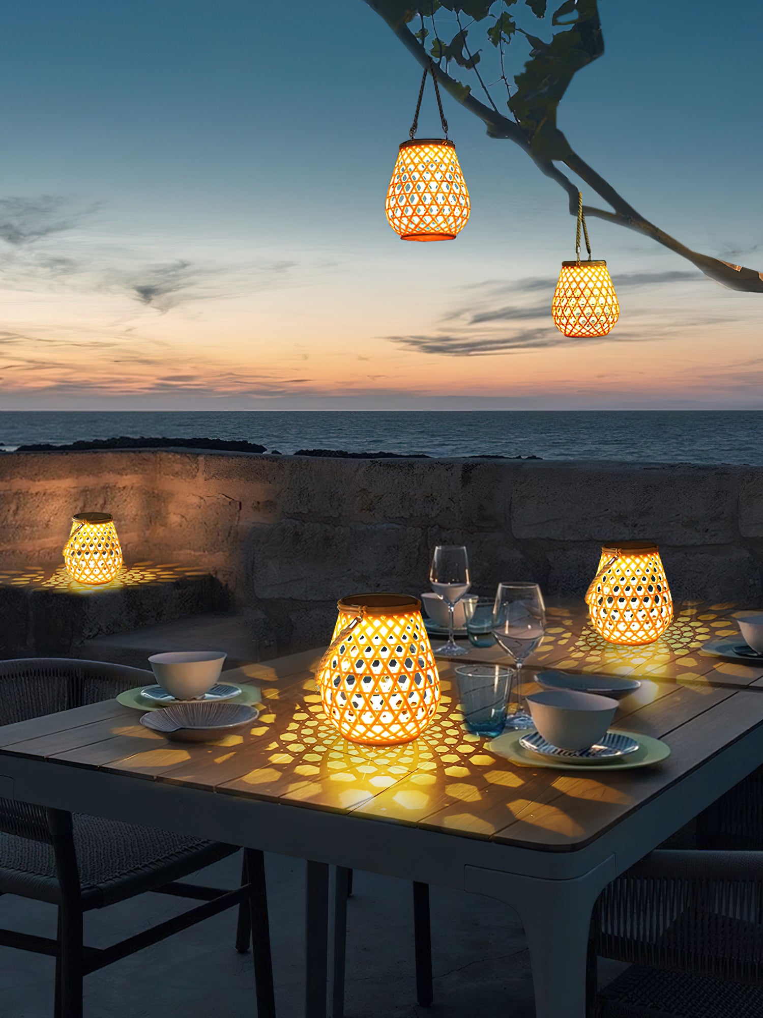 Imitation Weaving Lantern Garden Light