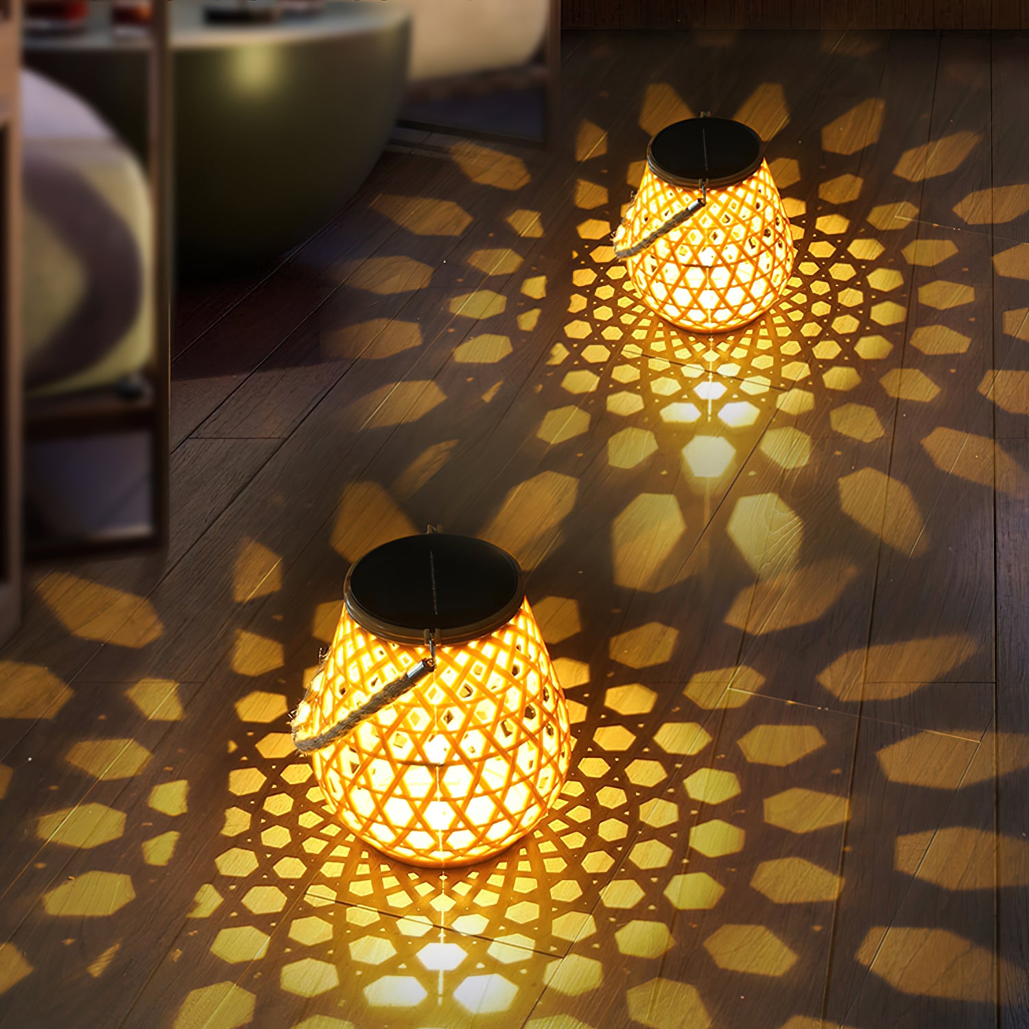 Imitation Weaving Lantern Garden Light