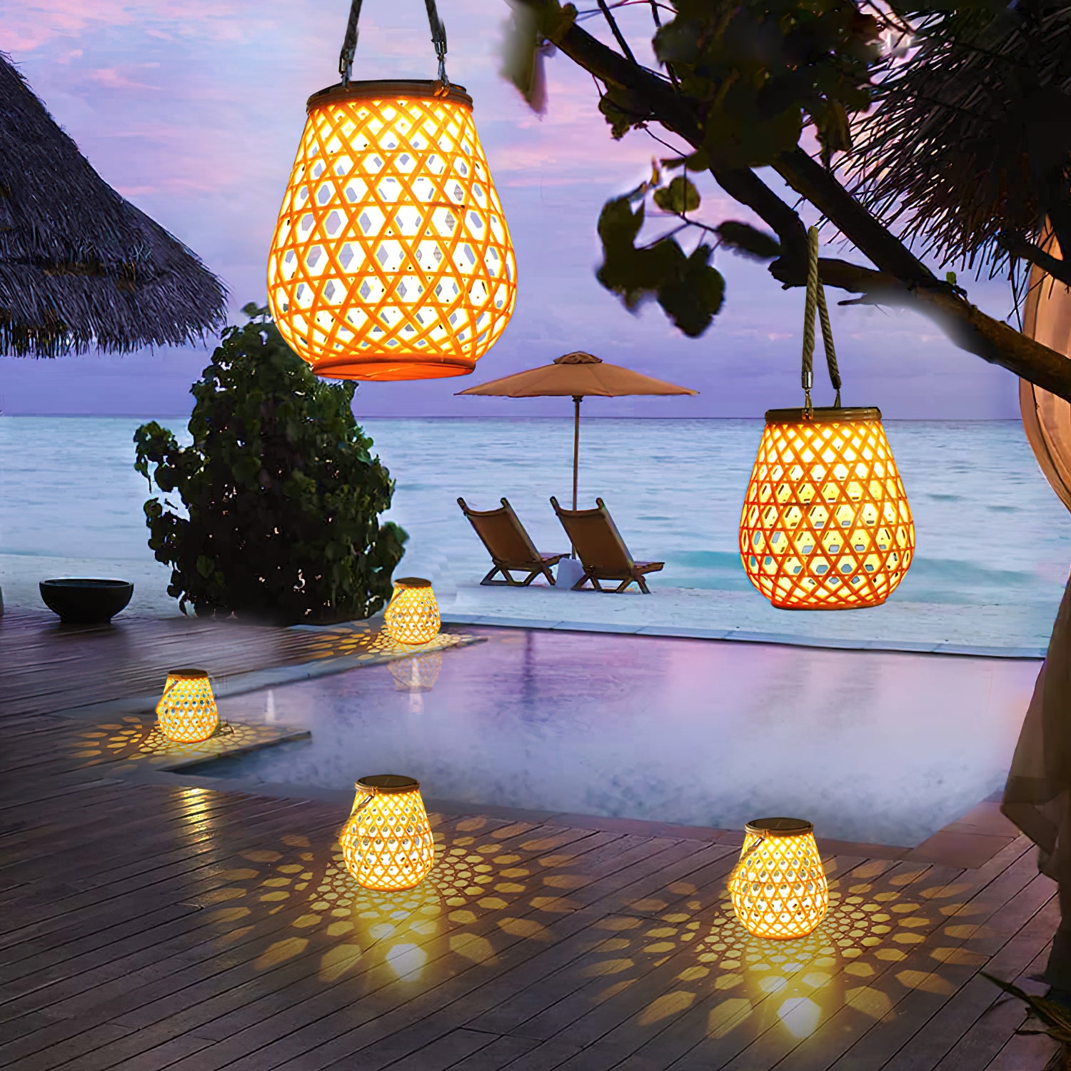 Imitation Weaving Lantern Garden Light