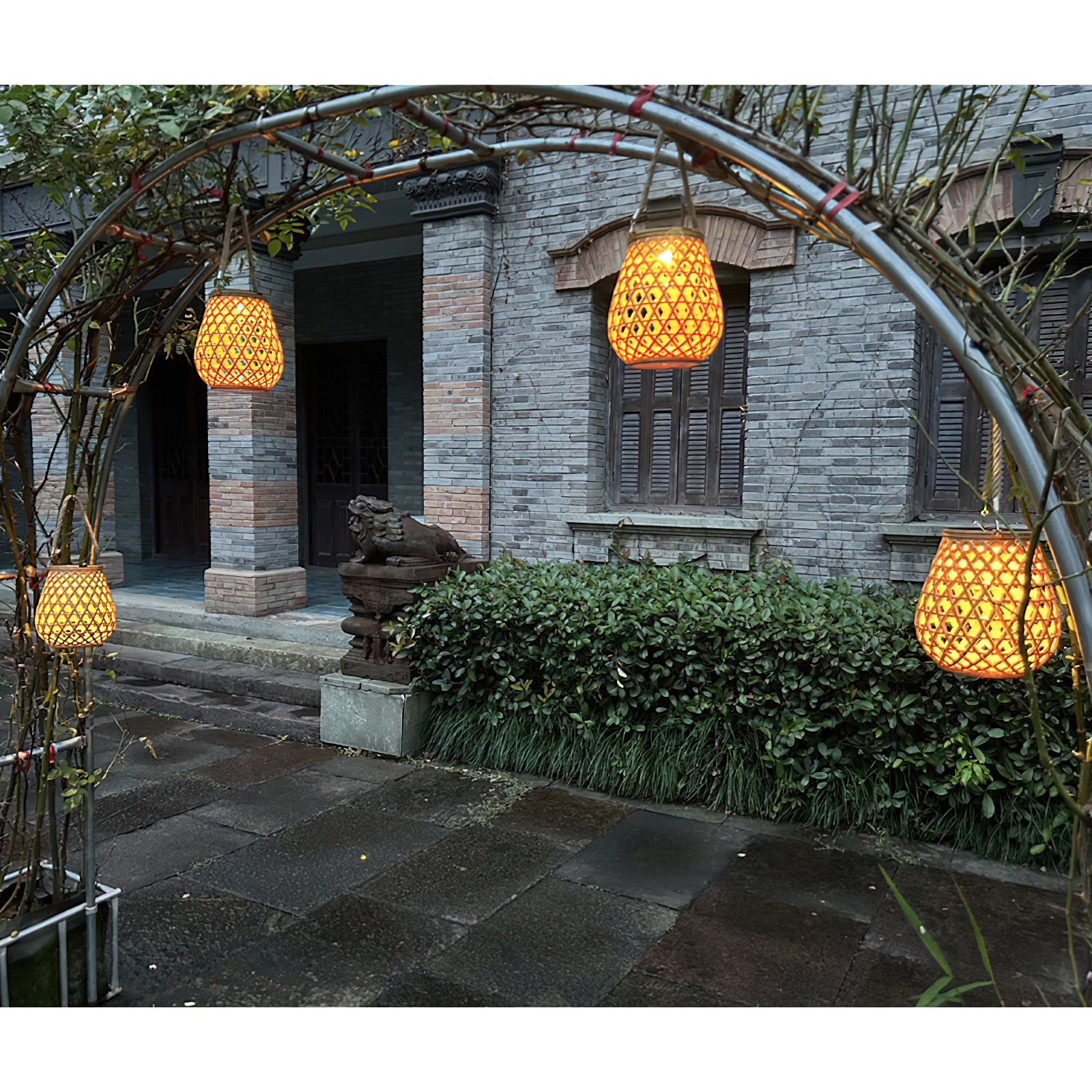 Imitation Weaving Lantern Garden Light