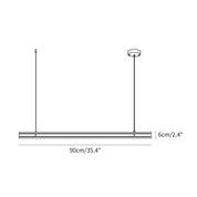 Linear Ribbon Island Pendant Light