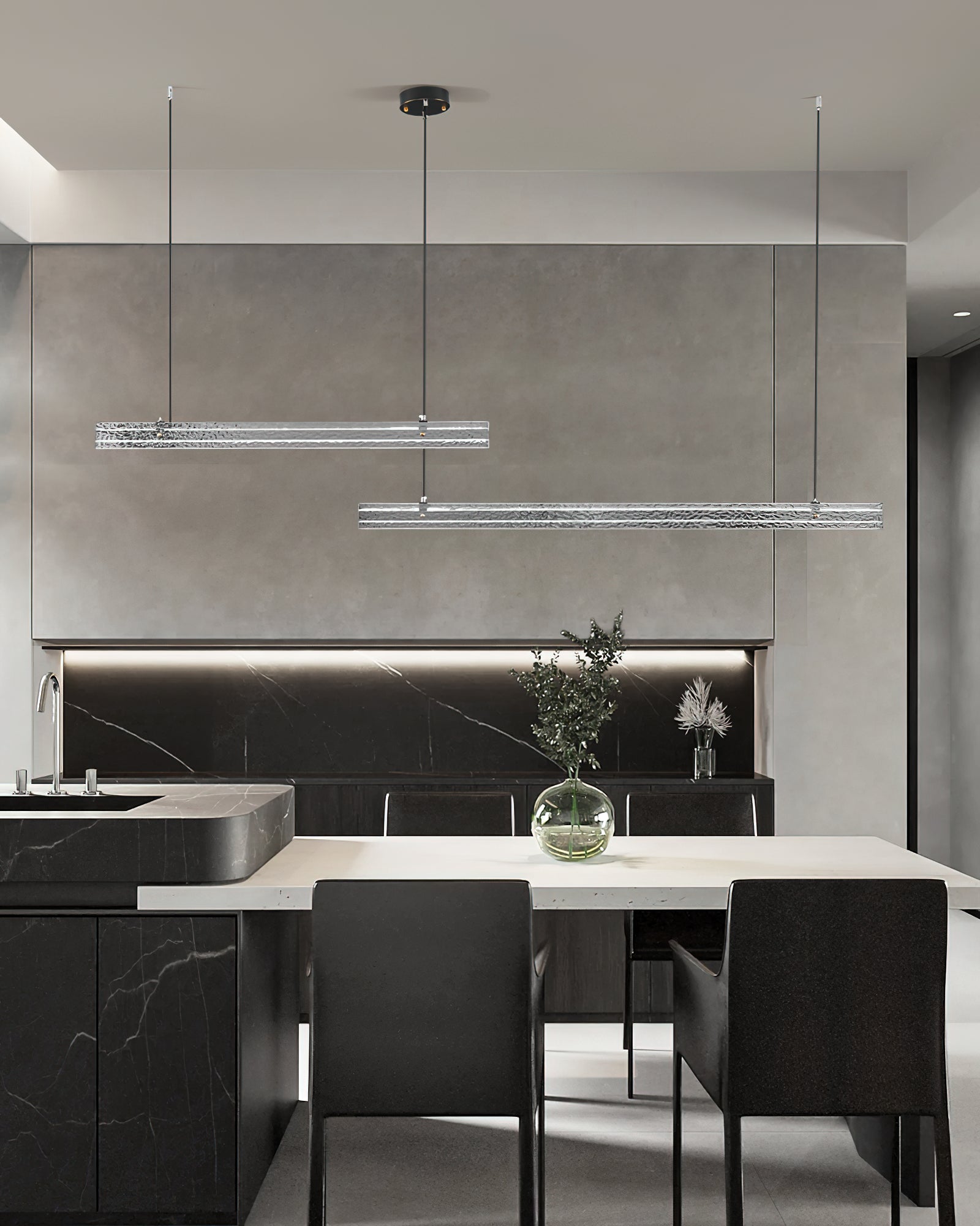 Linear Ribbon Island Pendant Light