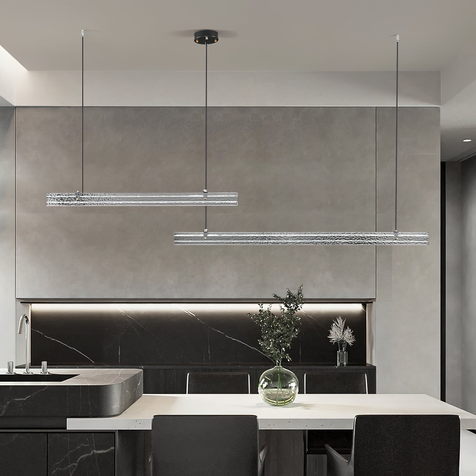 Linear Ribbon Island Pendant Light