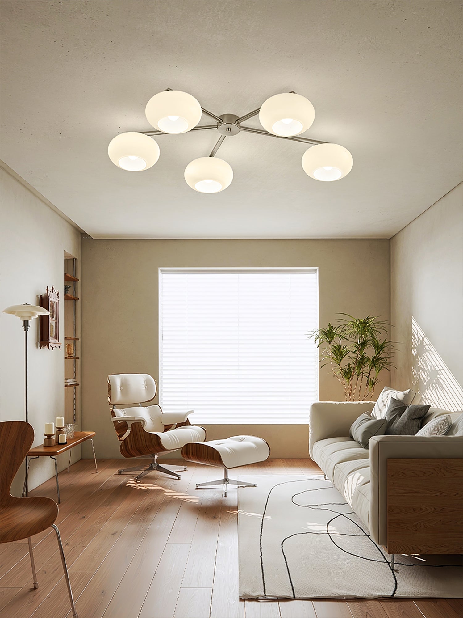 Nodes Semi-Flush Ceiling Light