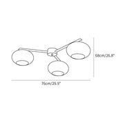 Nodes Semi-Flush Ceiling Light