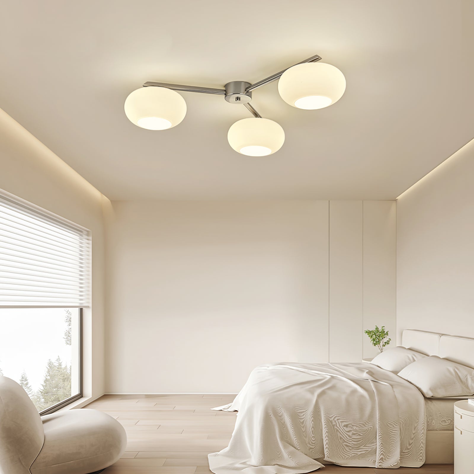 Nodes Semi-Flush Ceiling Light