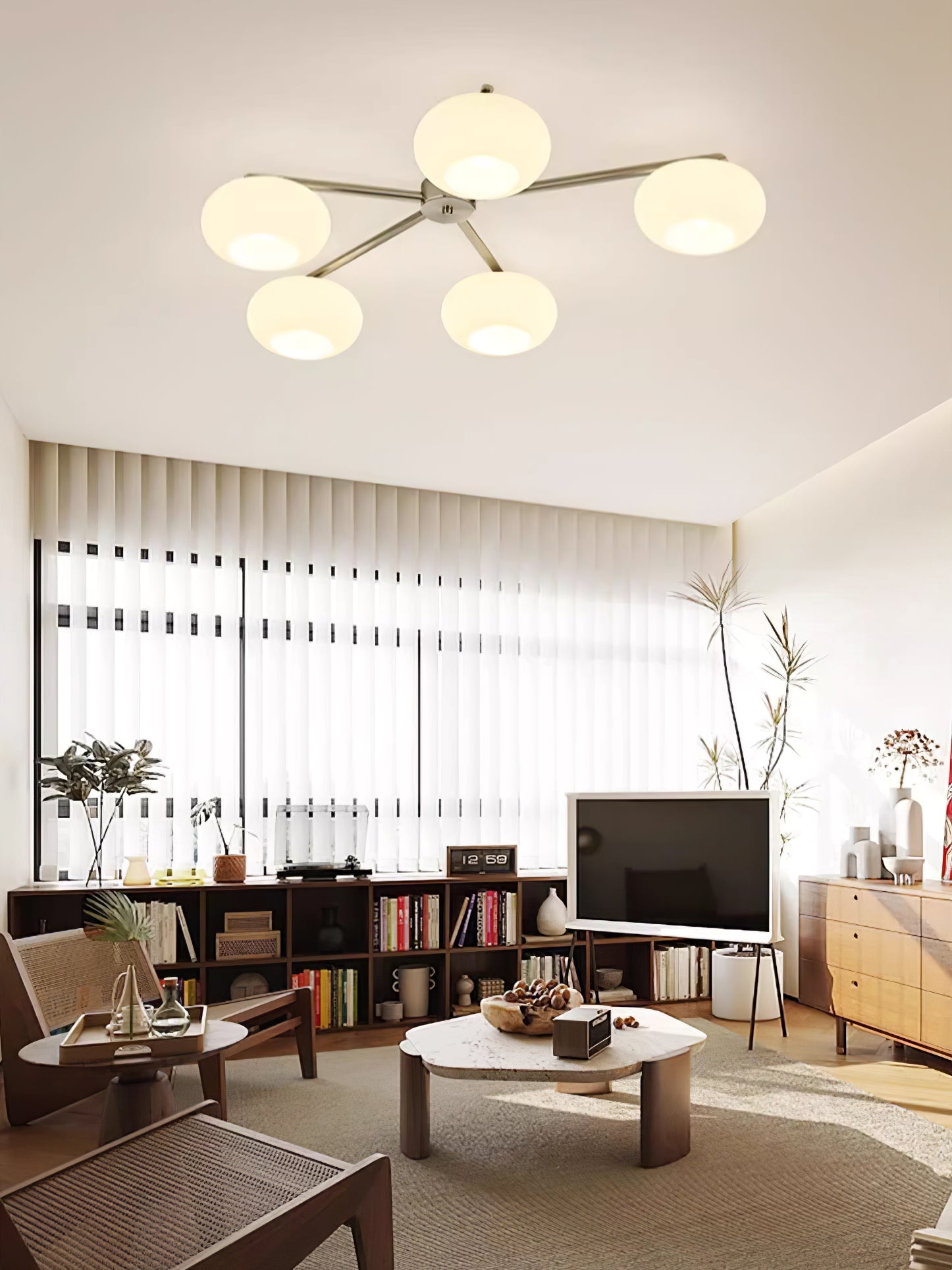 Nodes Semi-Flush Ceiling Light