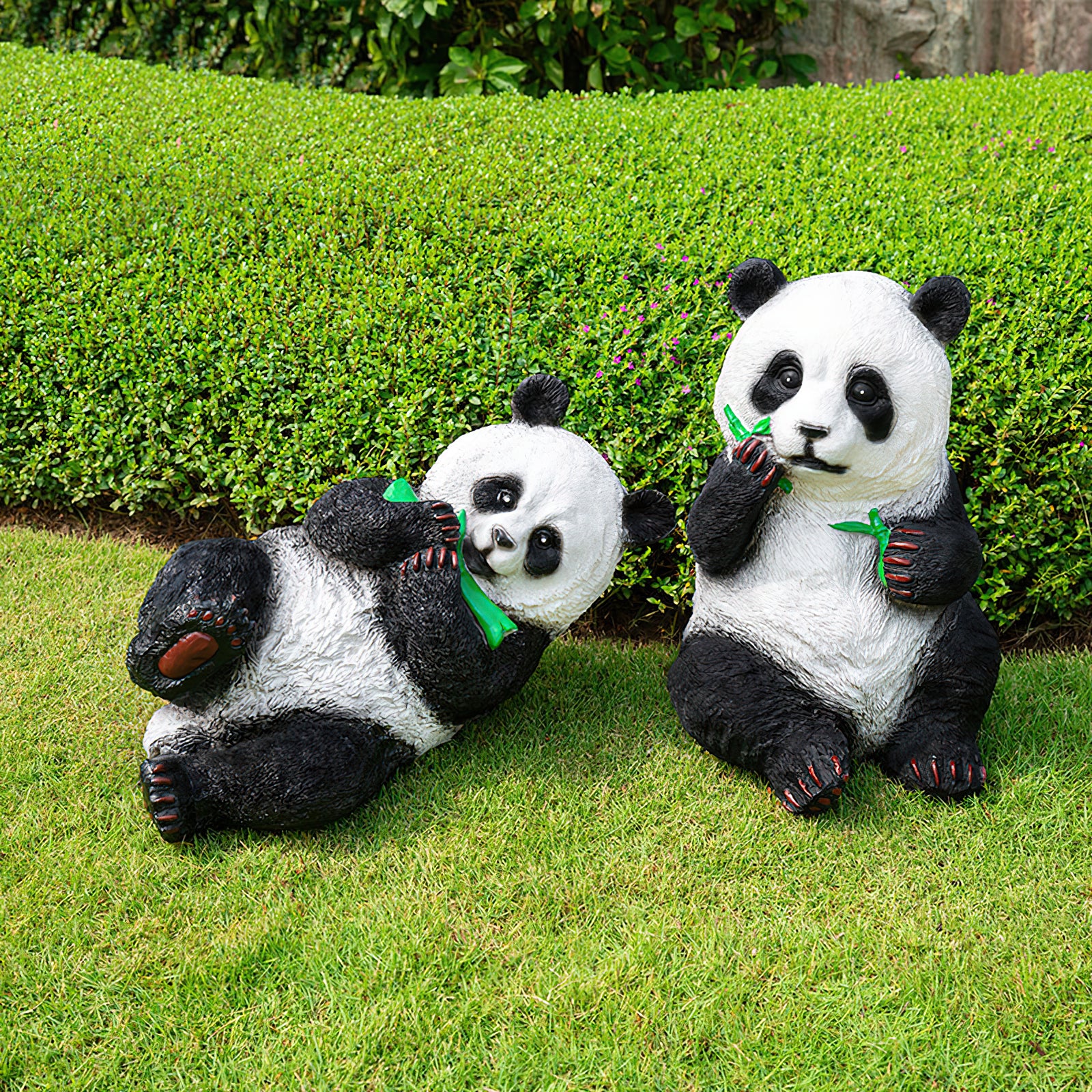 Panda Resin Outdoor Garden Lamp