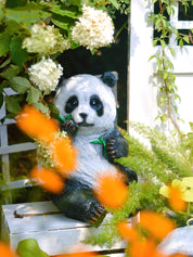 Panda Resin Outdoor Garden Lamp