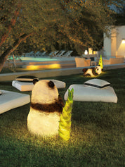Panda Resin Outdoor Garden Lamp