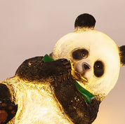 Panda Resin Outdoor Garden Lamp