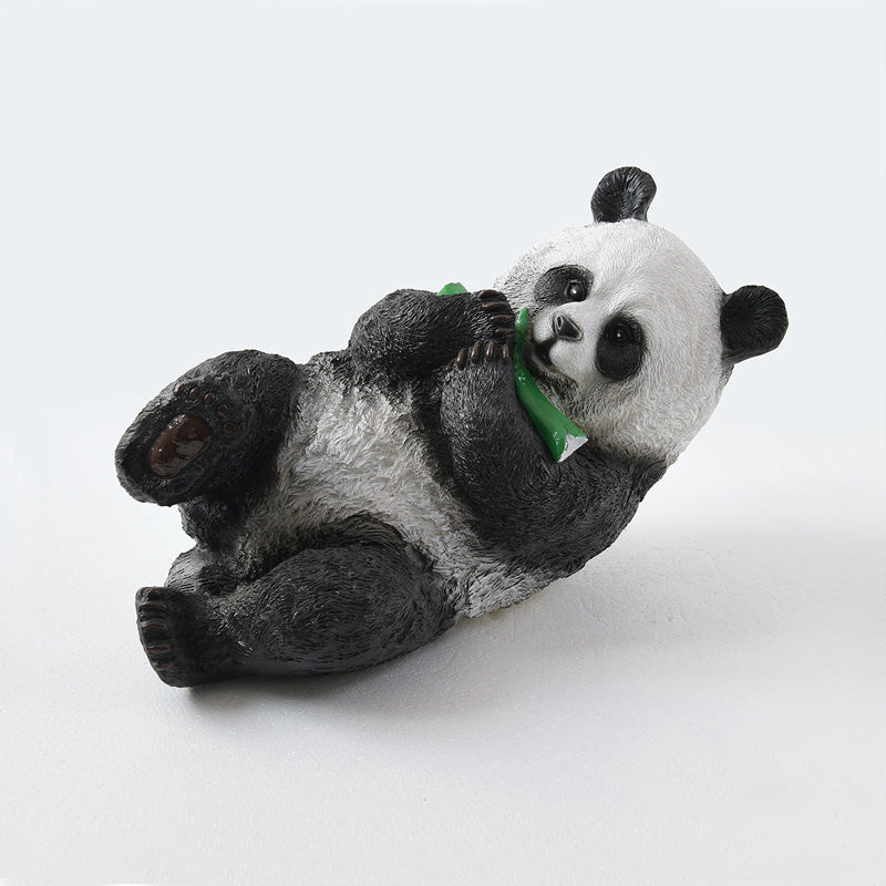 Panda Resin Outdoor Garden Lamp