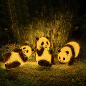 Panda Resin Outdoor Garden Lamp