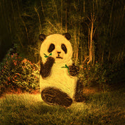 Panda Resin Outdoor Garden Lamp