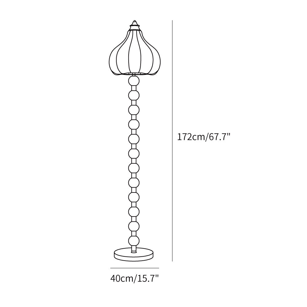 Pear Fabric Floor Lamp