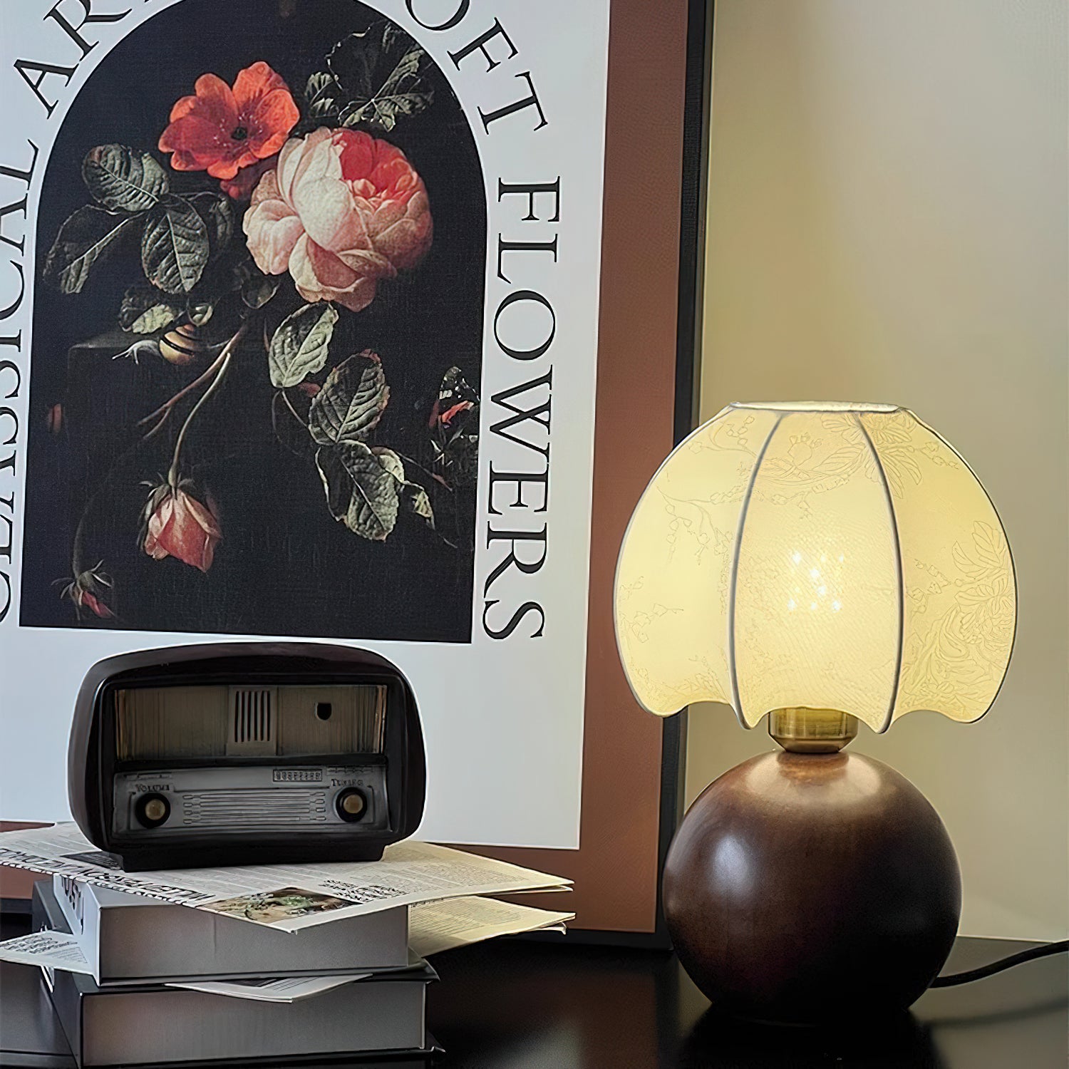 Peonies Table Light