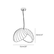 Resin Shell Pendant Lamp