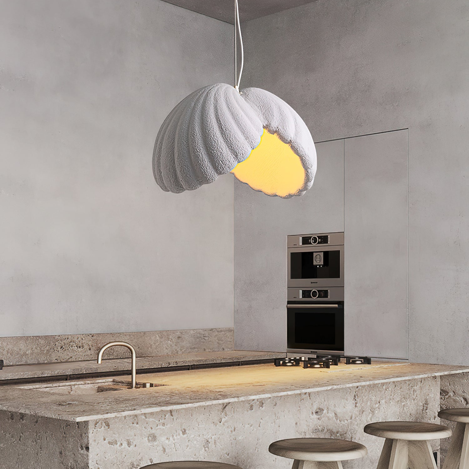 Resin Shell Pendant Lamp