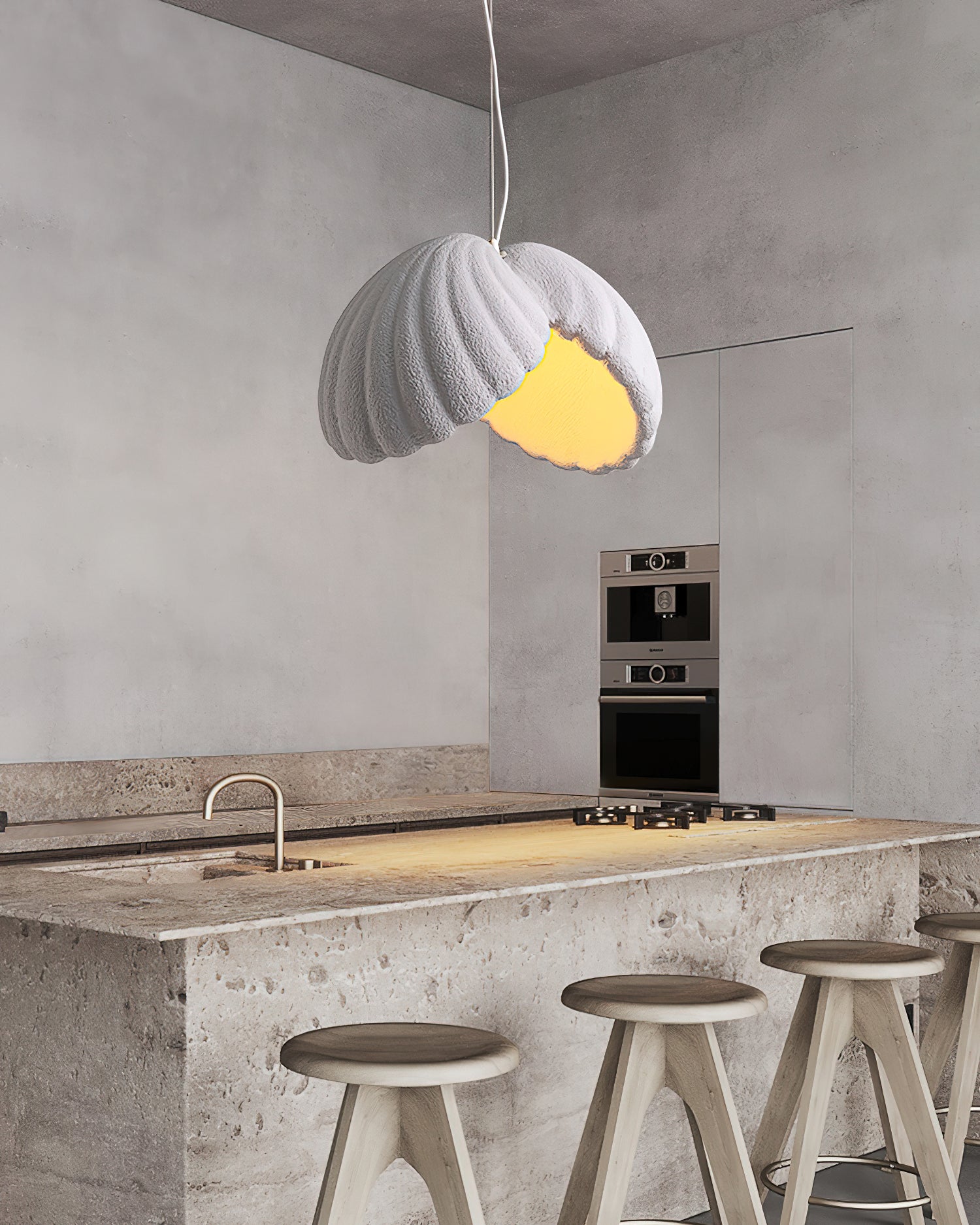 Resin Shell Pendant Lamp