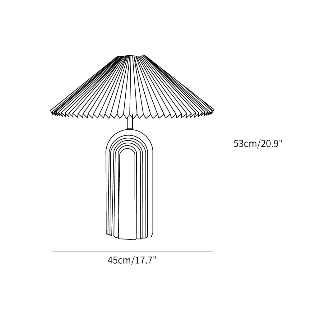 Ripple Pleated Table Light
