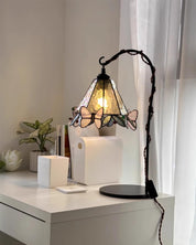 Tiffany Glass Butterfly Table Lamp