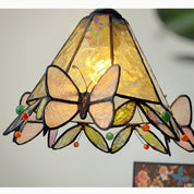 Tiffany Glass Butterfly Table Lamp