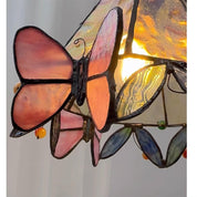 Tiffany Glass Butterfly Table Lamp