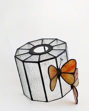 Tiffany Glass Butterfly Table Lamp