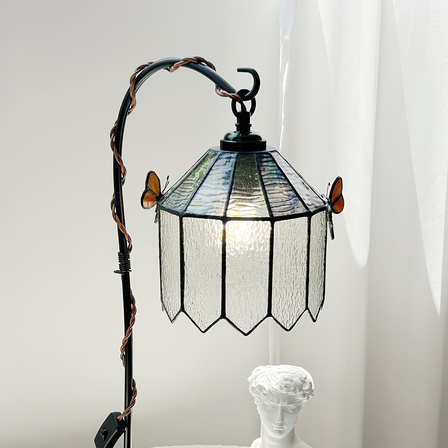 Tiffany Glass Butterfly Table Lamp