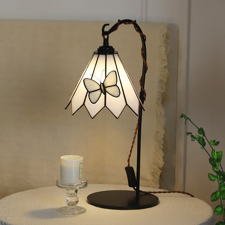 Tiffany Glass Butterfly Table Lamp
