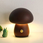Wooden Mushroom Table Lamp (Built-in Battery)